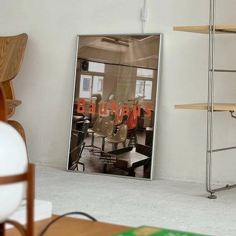 poster-03116　Bauhaus TAKE A BREAK Silver Frame Art Poster 70×50
