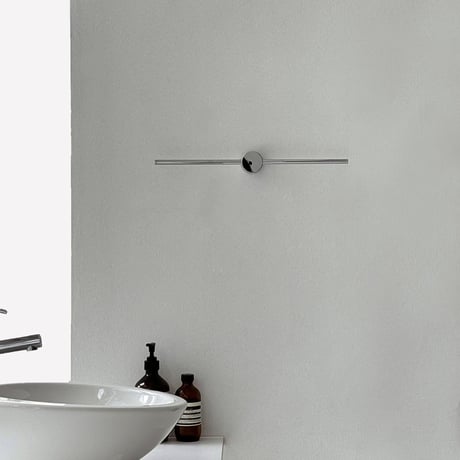 wall-03073　Silver Slide Line Towel Hanger 40cm