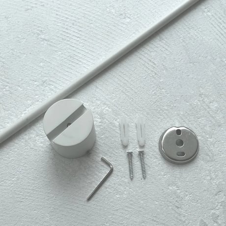 wall-03087　White Slide Line Towel Hanger 60cm