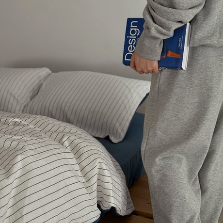 beddingsets-03137　Pencil Stripe×Blue Stripe Bedding Sets