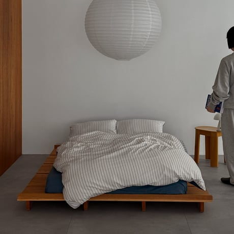beddingsets-03137　Pencil Stripe×Blue Stripe Bedding Sets