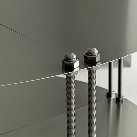 rack-03065　Stainless Steel Corner Fan Shaped Modular Shelf