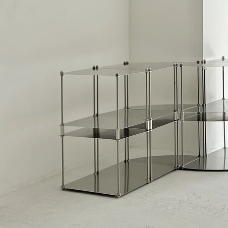 rack-03065　Stainless Steel Corner Fan Shaped Modular Shelf