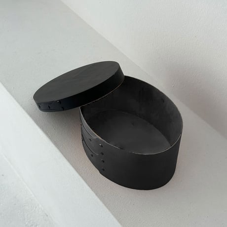 box-03013　Black Shaker Boxes/Set of 2