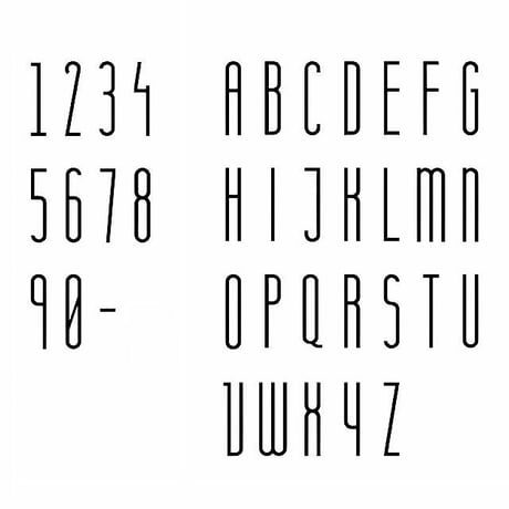 sign-03001　70mm Uppercase Brass Letters