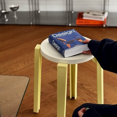 stool-03057　Button Design Multicolor Round Stool