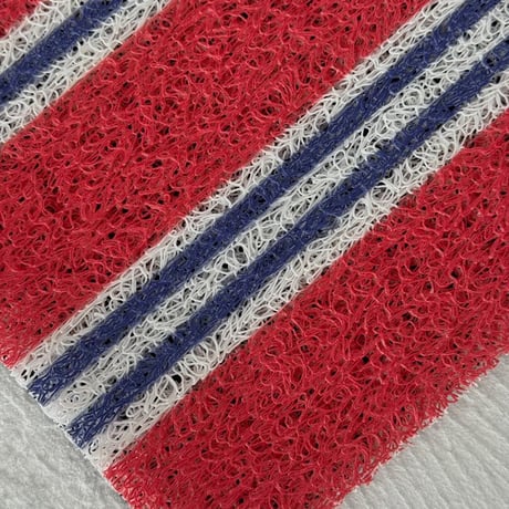 mat-03082　Multi Stripe Yellow Red Door Mat