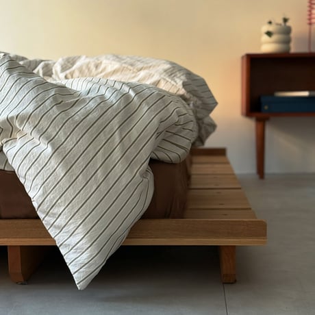 beddingsets-03152　brown×cream Stripe Bedding Set