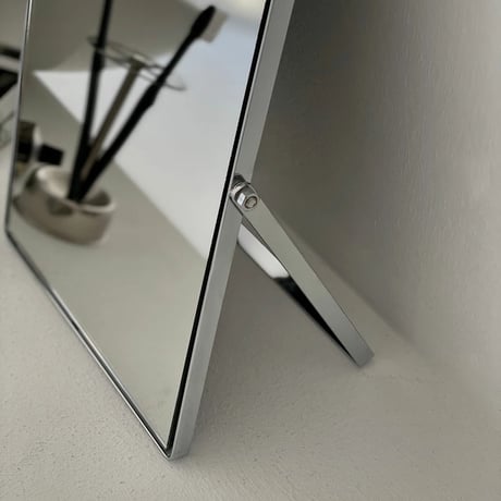 mirror-03108　Stainless Steel Frame Square Table Mirror