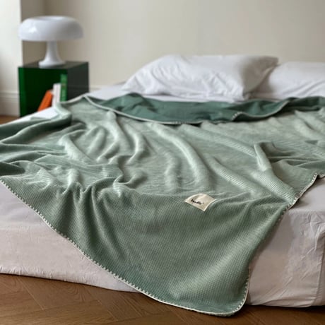 blanket-03048　Color Waffle Reversible Blanket 200×150