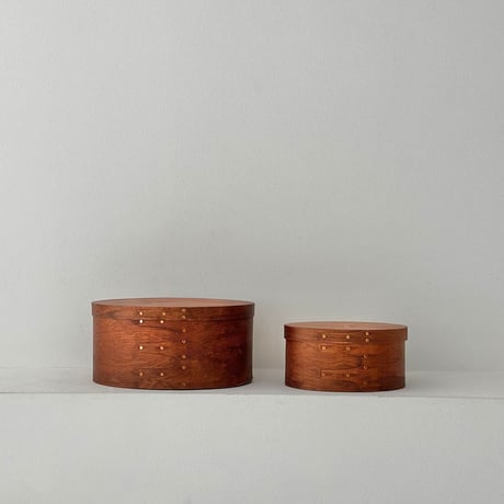box-03012　Brown Shaker Boxes/Set of 2