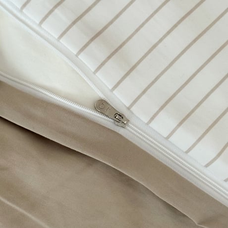 beddingsets-03153　pencil stripe×beige Bedding Set