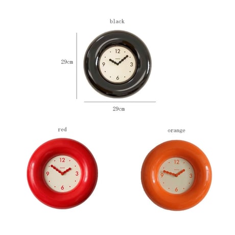 clock-03090　Bagel Wall Clock