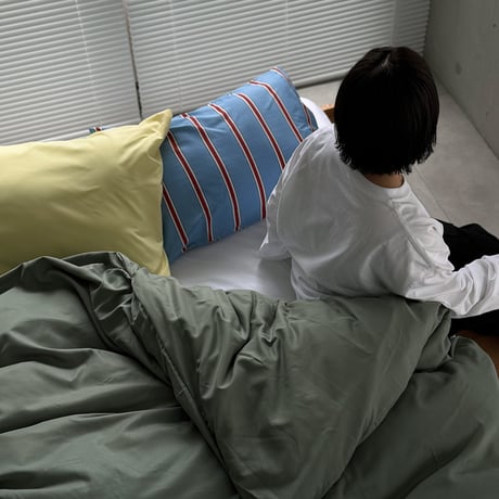 beddingsets-03102　Green×Stripe×Yellow Bedding Sets