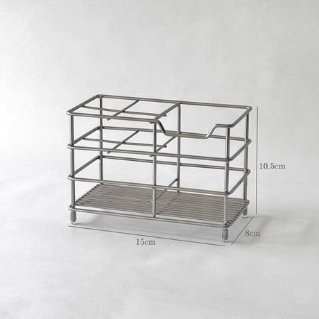 oralcare-03008　Stainless Steel Frame Toothbrush Stand, W15cm