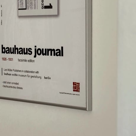 poster-03133　bauhaus Journal Poster Silver Frame 70×50