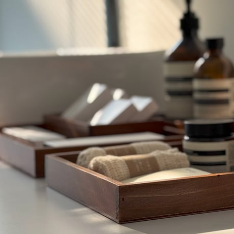 h-03009　Natural Wood Amenity Tray