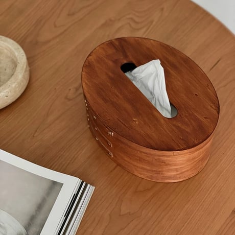 tissuebox-03044　Brown Shaker Box Tissue Case For Box Tissues