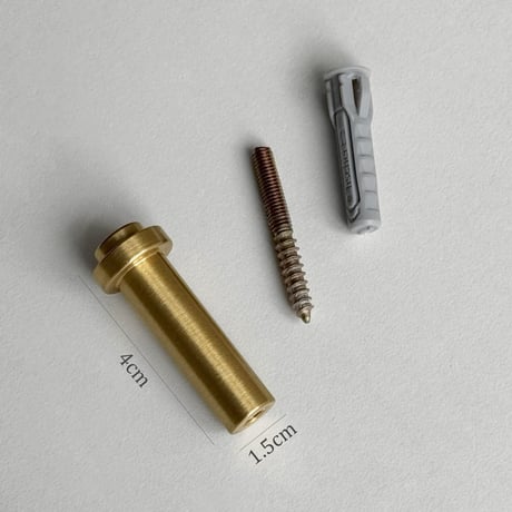 wallhook-03007　I-shaped Brass Wall Hook H1.5×4