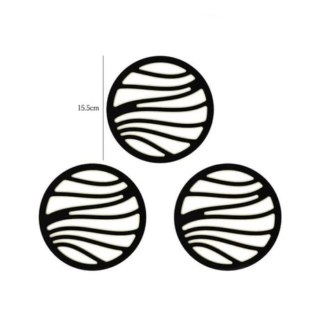 potstand-03041　Bicolor Pot Holder Coaster/Set of 3