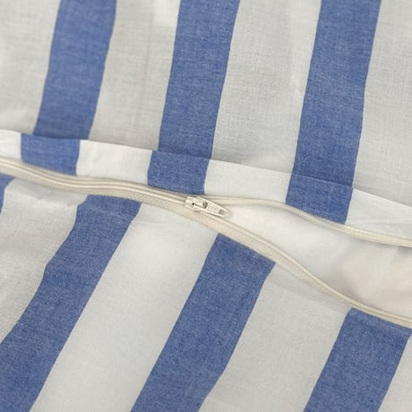 sheet-03002　White×Blue London Stripe Duvet Cover