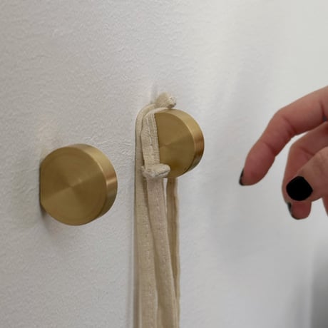 wall-03031　Brass Wall Hook Tablet C Wall Decoration
