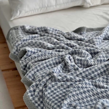 blanket-03051　Gingham Check Blanket 200×180