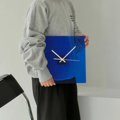 clock-03095　Color Acrylic Square Table Clock