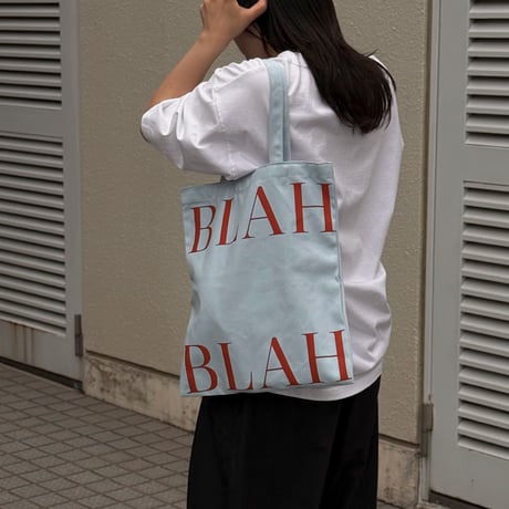 bag-03122　Light Blue × Red Tote Bag