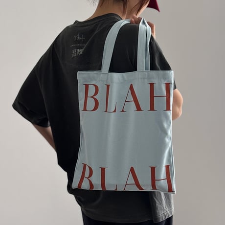 bag-03122　Light Blue × Red Tote Bag