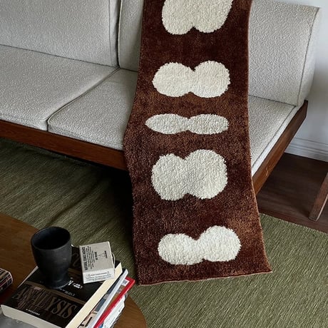 rug-03061　Twindot Bicolor Long Rug 40×120/50×160