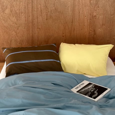 beddingsets-03100　Blue×Stripe×Yellow Bedding Sets