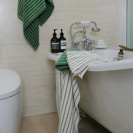 towel-03025　Color Stripe Bath/Face Towel
