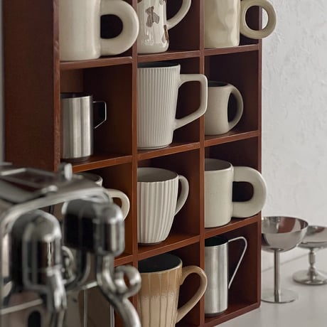 wallrack-03049　Natural Wood Cup Shelf 52×40