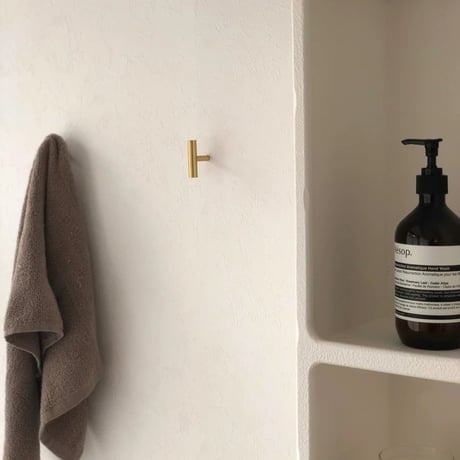 wallhook-03005　T-shaped Brass Wall Hook F1×5×3.5