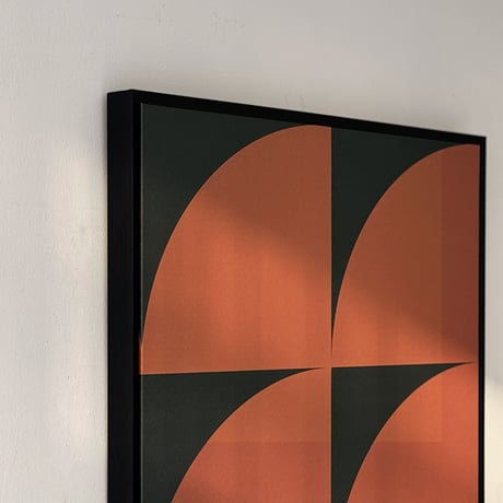 poster-03160　4×Modules Art poster with frame 70×50cm