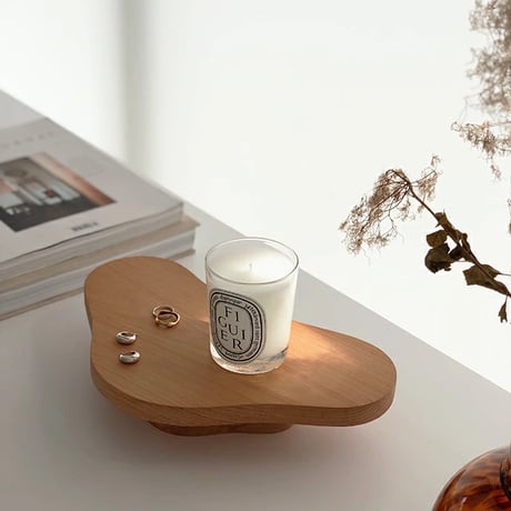 tray-03091　Beech Tray With Legs Wood Tray