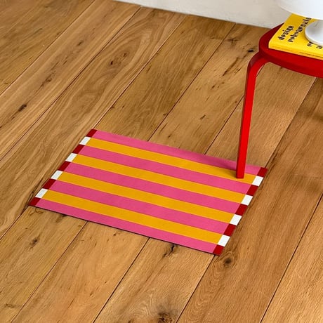 mat-03085　Stripe Diatomite Quick-Dry Mat