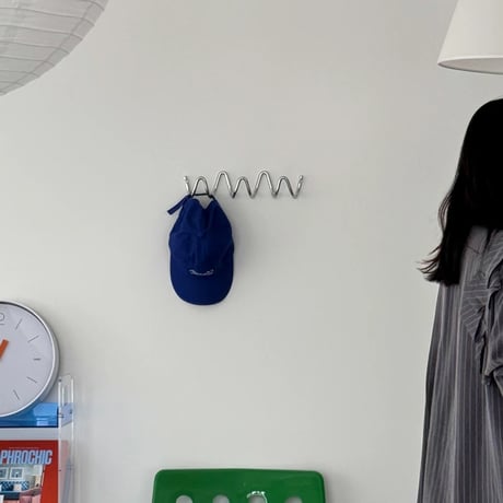 wall-03101　Loop Silver 3-Hook Iron