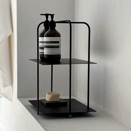 rack-03076　Iron Slim Frame Display Rack 2Tiers