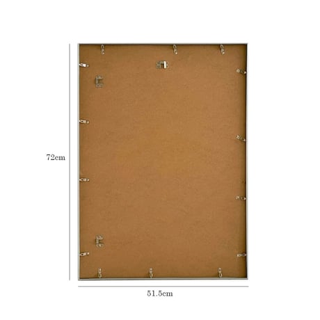 poster-03171　BAUHAUS Geometric Figure Monotone Silver Frame Art Poster 70×50