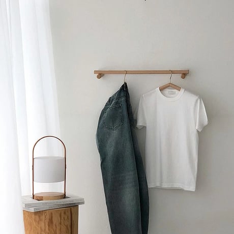 wall-03066　Wooden Hanger Bar 60cm Solid Wood
