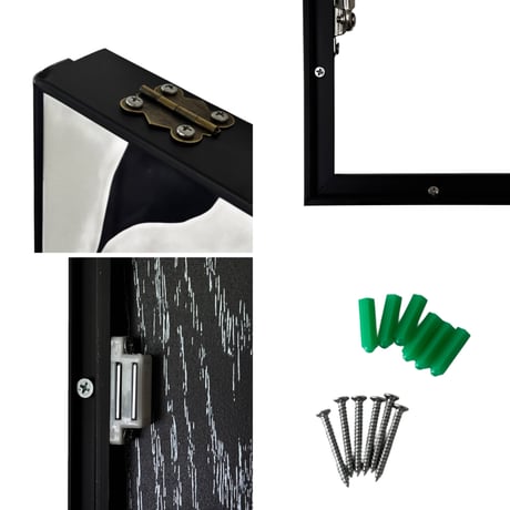 poster-03163　Switch Hide Black & White Abstract Art Panel Poster 45×35