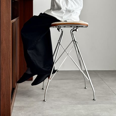 chair-03111　Fabric Seat  Wire Frame Counter Chair H69cm
