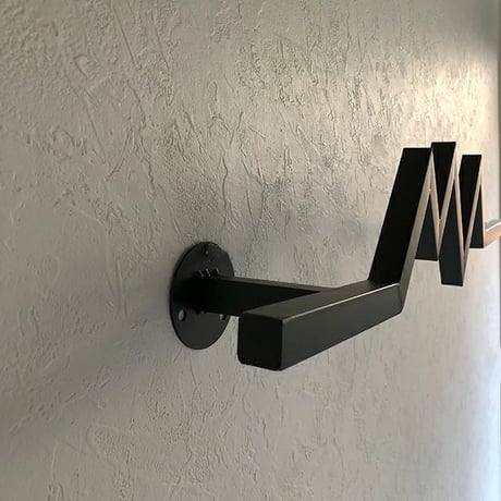 wall-03007　Iron Bar Hanger Black Wall Decoration