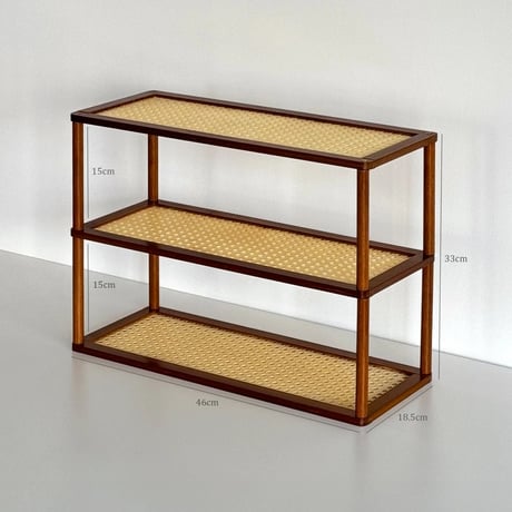 rack-03101　Rattan Style 3 Tier Display Rack