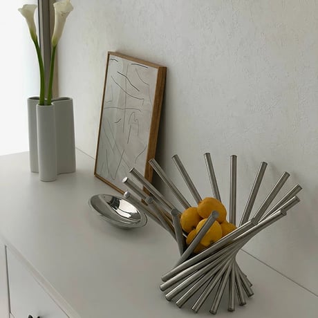 basket-03061　Stainless Steel Deformed Compote