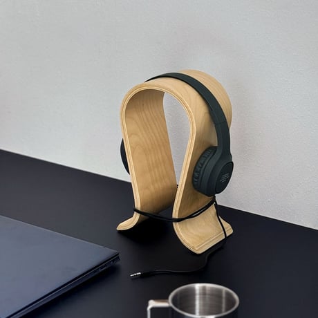 lifestyle-03012　Plywood Headphone Stand