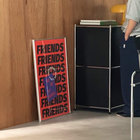 poster-03141　FRIENDS graphic Silver Frame 70×50