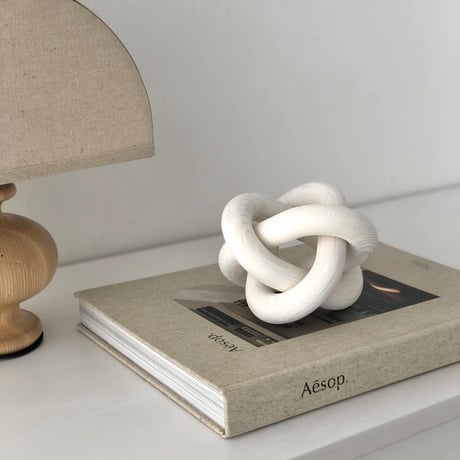 objet-03078　Banji Wood Oval Ring Object